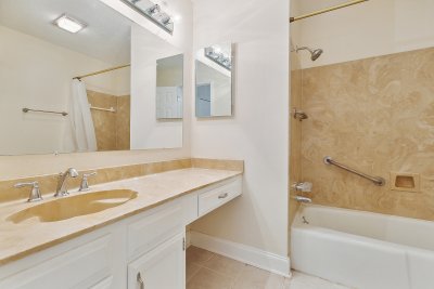 Private Master Bath with Makeup Vanity Seating